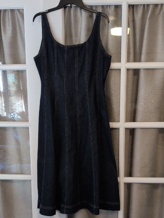 Avec Les Filles Dresses & Skirts - Avec Les Filles Dark Blue Denim Midi Dress